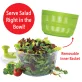 Brentwood® Salad Spinner with 5-Qt. Serving Bowl (White)