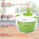 Brentwood® Salad Spinner with 5-Qt. Serving Bowl (White)