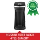 Brentwood® 800-Watt Single-Serve Coffee Maker with Reusable Filter Basket for K-Cup® Pods and Ground Coffee