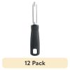 (12 pack) 6in Stainless Steel Fruit and Vegetable Peeler, Black