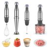 1100W Immersion Hand Blender, Stainless Steel Stick Blender with 12-Speed & Turbo Mode