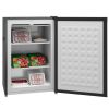 HOMCOM Upright Freezer, 3.0 Cubic Feet Compact Mini Freezer with Reversible Single Door and Adjustable Thermostat, Small freezer for Home, Dorm