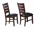 Contemporary 6pc Dining Set 18" Extendable Leaf Table Leather Look Polyurethane PU Fabric Upholstered Chair Bench Seats Brown Finish Wooden Solid Wood