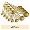 (4 pack) 5-Piece Stainless Steel Measuring Spoon Set