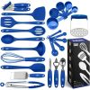 24-Pc Silicone Cooking Utensils Set Apartment Essentials Kitchen Tools