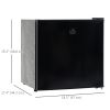 1.1 Cu. Ft. Mini Freezer, Compact Upright Freezer with Reversible Door, Removable Shelf, Adjustable Temperature, Black
