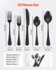 30-Piece Silverware Set Stainless Steel Cutlery Flatware Utensil Kitchen for 6