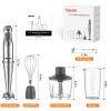 1100W Immersion Hand Blender, Stainless Steel Stick Blender with 12-Speed & Turbo Mode